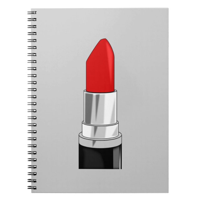 13479 RED LIPSTICK MAKEUP BEAUTY MODE SAL ANTECKNINGSBOK (Framsidan)