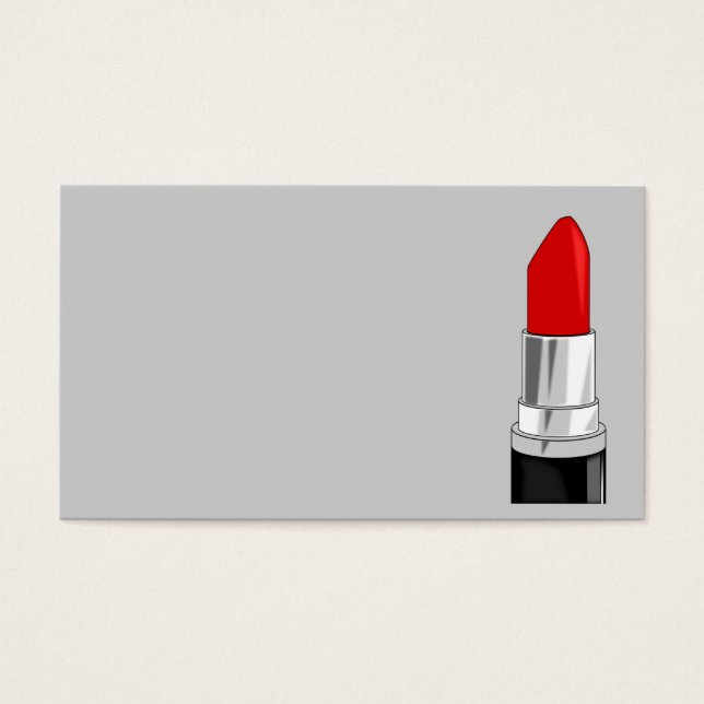 13479 RED LIPSTICK MAKEUP BEAUTY MODE SAL VISITKORT (Framsidan)
