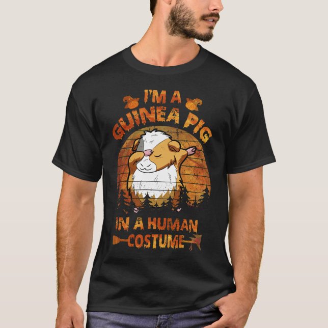 135 marsvin kostymer för människor t shirt (Framsida)