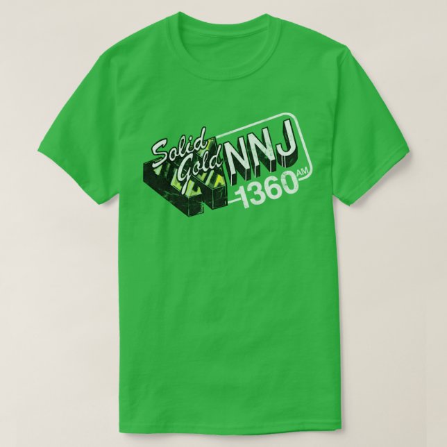 1360 AM WNNJ New jersey 70-talets Radio Station T Shirt (Design framsida)