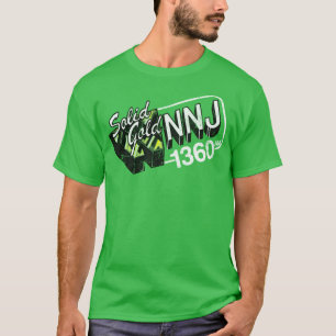 1360 AM WNNJ New jersey 70-talets Radio Station T Shirt