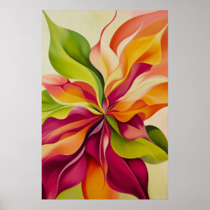 1376 Blommigt Poster