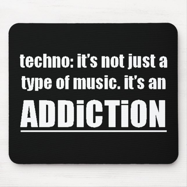 13770-motto för musikmissbruk av teknisk typ musmatta (Framsidan)