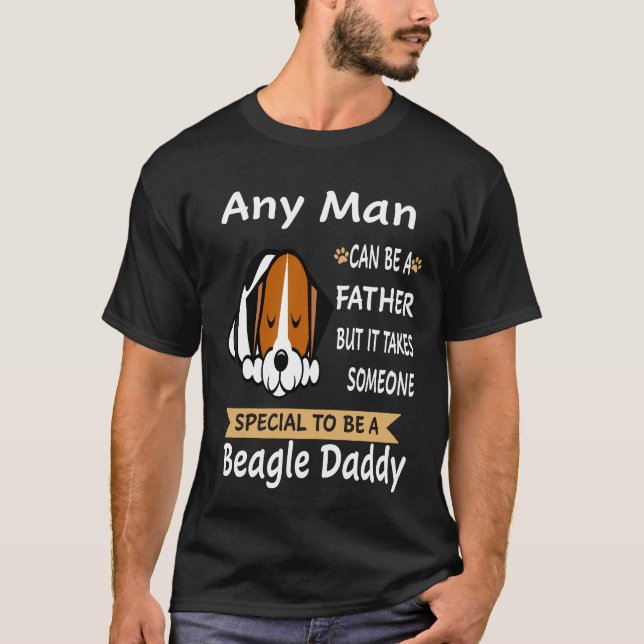 138 Varje Man Beagle Pappa T Shirt (Framsida)