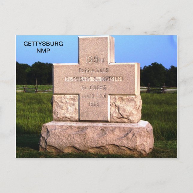 139:E PENNSYLVANIA VOLUNTEERS VYKORT (Framsida)