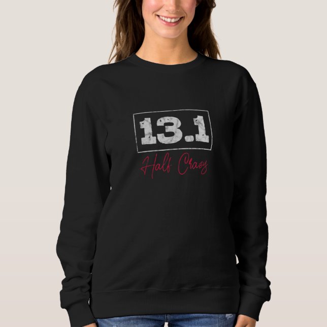 13 1 Halv Crazy Halv Marathon Running Springer Dis T Shirt (Framsida)