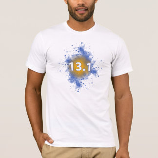 13,1, halv maraton tee shirt