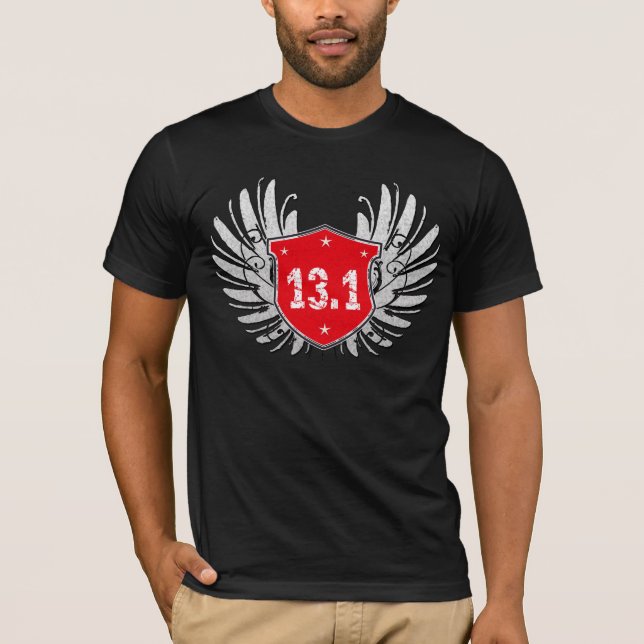 13,1 Halva-Maratonen skyddar Tee Shirt (Framsida)