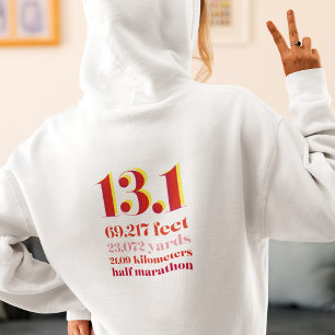 13.1 Halva maratonlöpningen Avstånd feta röda kvin T Shirt
