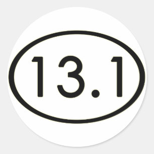 13,1 Miles klistermärke