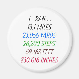 13,1 miles magnet
