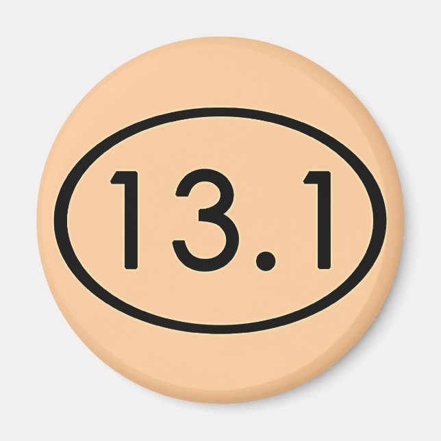 13,1 miles Magnet (Framsidan)