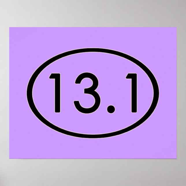 13,1 miles Poster (Framsidan)