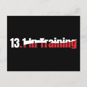 13.1 på träning Abstrakt Halvmaraton Löpning Vykort