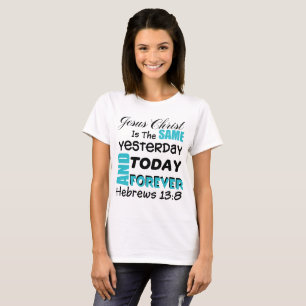 13:8 b1 för hebréer för LutheranbibelVerse T-shirt