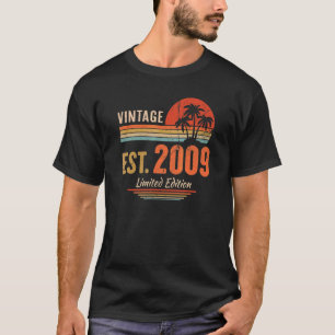 13 Ålderdom Vintagen 2009 13:e födelsedagen T Shirt