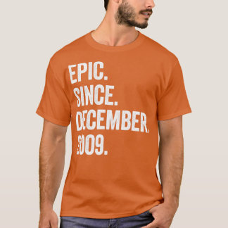 13 ÅR Ålder Ålder december 2009 13:e födelsedagen3 T Shirt