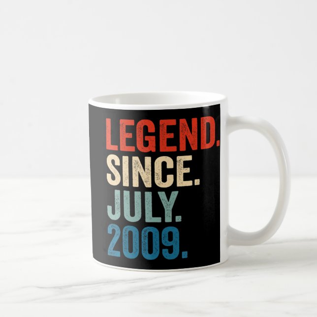 13 år gamla gåvor sedan juli 2009 13:e bir kaffemugg (Höger)