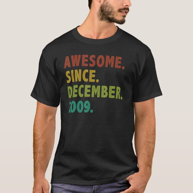 13 år gammal Fantastisk sedan december 2009 13:e f T Shirt (Framsida)