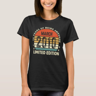 13 år gammal Fantastisk sedan mars 2010 13:e födel T Shirt
