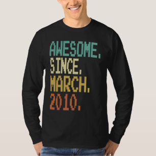 13 år gammal Fantastisk sedan mars 2010 13th Birth T Shirt