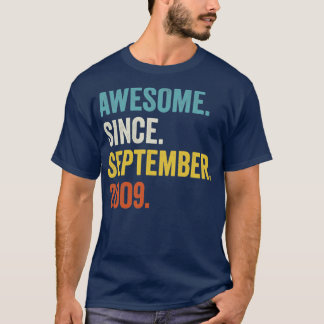 13 år gammal Fantastisk sedan september 2009 13:e  T Shirt