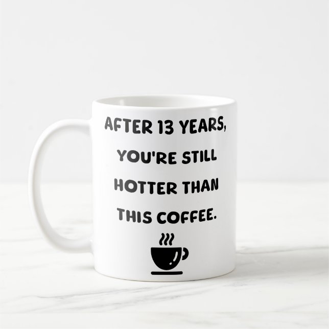 13 år kaffemugg (Vänster)