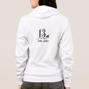 13 är mitt lyckligt numrerar/med den svart katten t shirt