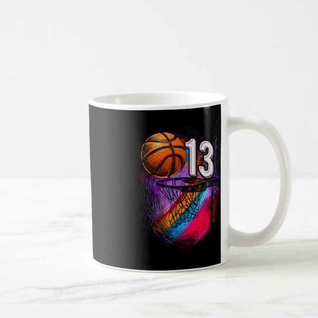 13-årig 13-dagars basketboll-Officiell Tonåring Kaffemugg (Höger)