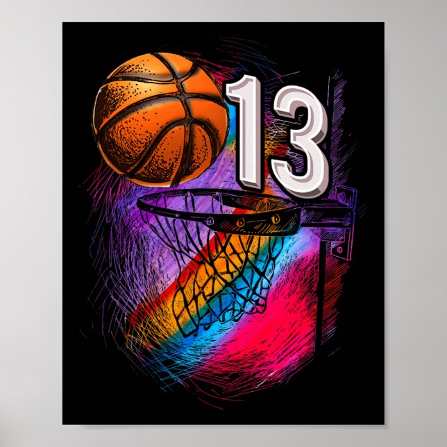 13-årig 13-dagars basketboll-Officiell Tonåring Poster (Framsidan)