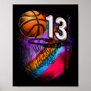13-årig 13-dagars basketboll-Officiell Tonåring Poster
