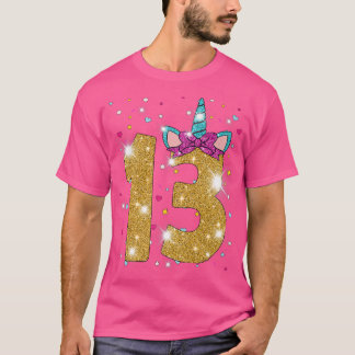 13-årig flicka Trettontrettonde födelsedagsnomente T Shirt