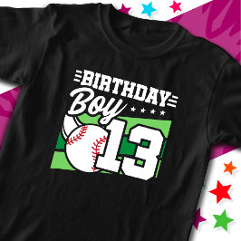 13-åriga baskiska Party-tema 13:e födelsedagspojke T Shirt