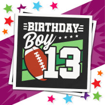 13-åriga Party-temat 13:e födelsedagspojken