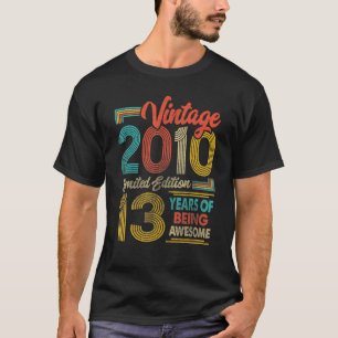 13 ÅRS ÅLDER 2010 13:e födelsedagen T Shirt