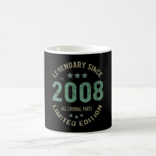 13 års ålder från dagen 2008 sedan 13:e födels kaffemugg