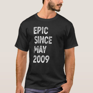 13 års ålder sedan april 2009 13 födelsedag B T Shirt