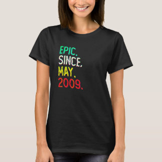 13 års ålder sedan maj 2009 13:e födelsedagen t shirt