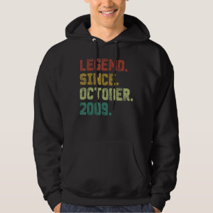 13 års ålder sedan oktober 2009 13:e födelsedag hoodie