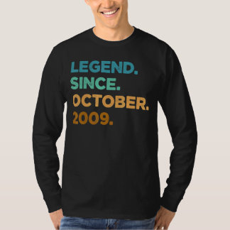 13 års ålder sedan oktober 2009 13:e födelsedag t shirt