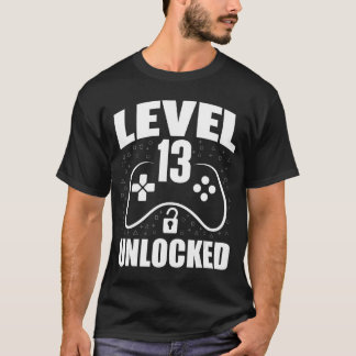 13-års födelsedag Gaming Gamer 13 år gammal Födels T Shirt