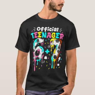 13-års födelsedag tonåring sex sju 6+7 pojkar flic t shirt