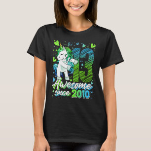 13 års gamla blomningsgåvor från Unicorn 13:e föde T Shirt