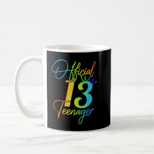 13 års gamla gåvor 13 Officiellers tonåring 13:e f Kaffemugg