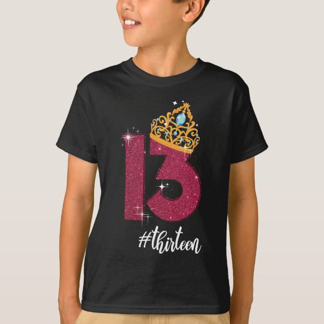 13 års Officiell tonåring 13:e födelsedagspresent T Shirt (Framsida)