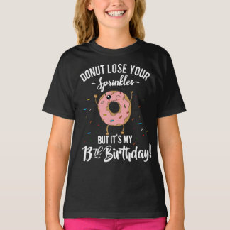 13-årsdag Rolig Donut Tappar Du Dina Strössel T Shirt