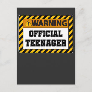 13-årsdag Tretton år gammal officiell tonåring Vykort