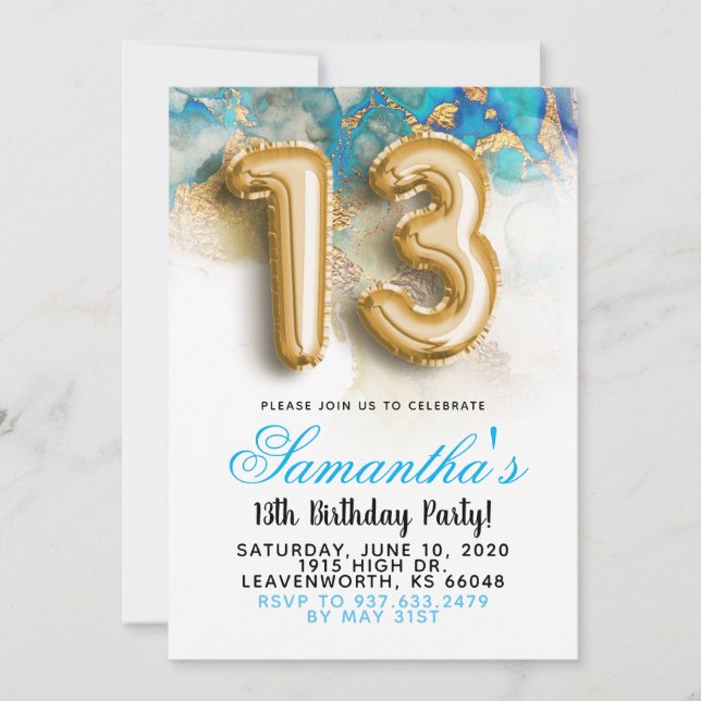13-årsgradientinbjudan inbjudningar (Framsida)