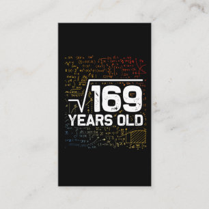 13-årsroten av 169 math humor visitkort