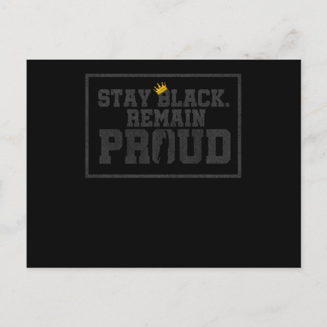 13 Black History Month African American Black Prid Meddelande Vykort (Framsida)